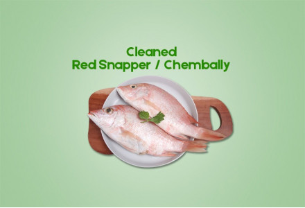 Cleaned Red Snapper / Chembally (400gm)